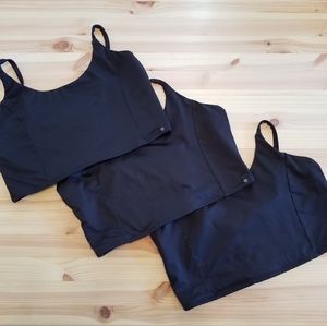 Lot of 3 Organic Cotton Satva Yoga Sportswear Bralettes Size L